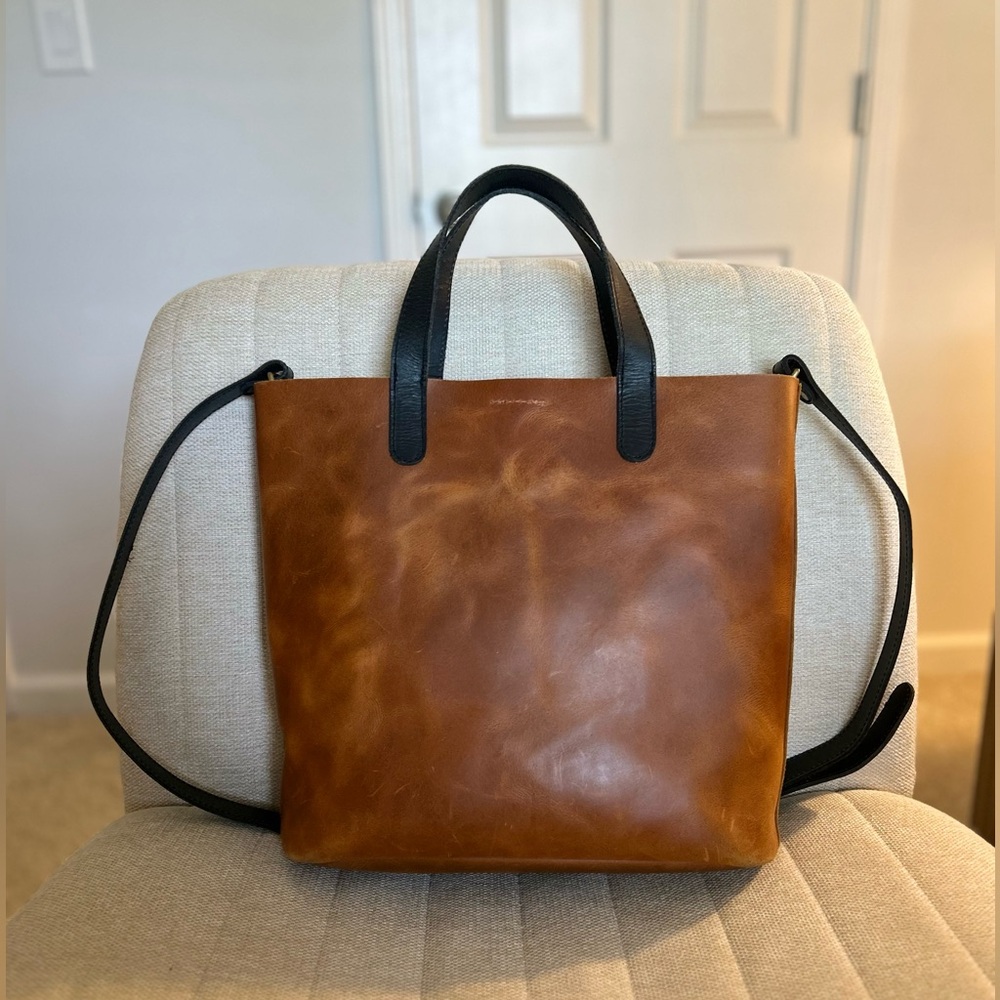 Sugarboo & Co Distressed Leather Tote Bag